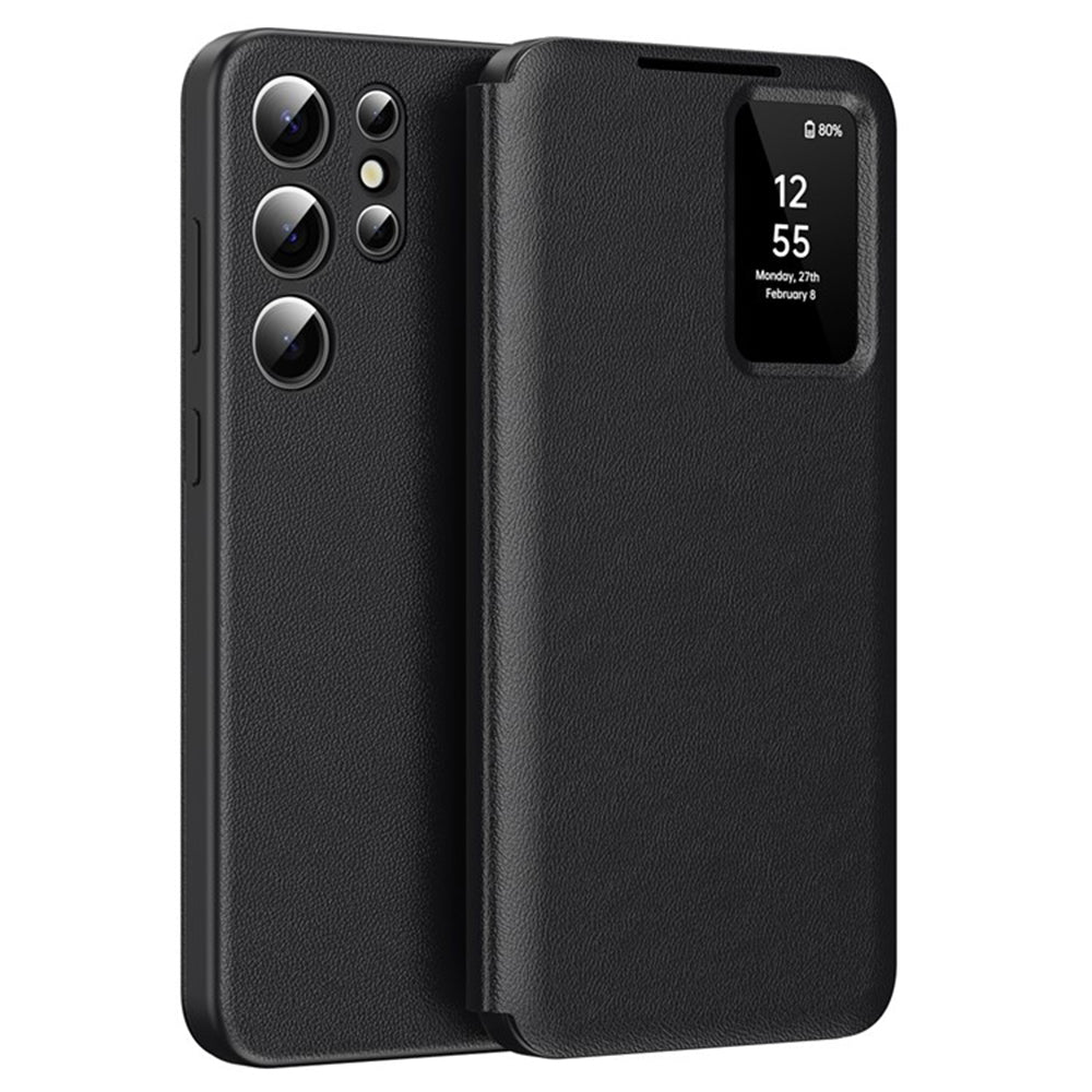 Husa de protectie Techsuit SmartView Series compatibil cu Samsung Galaxy S25 Ultra, Negru