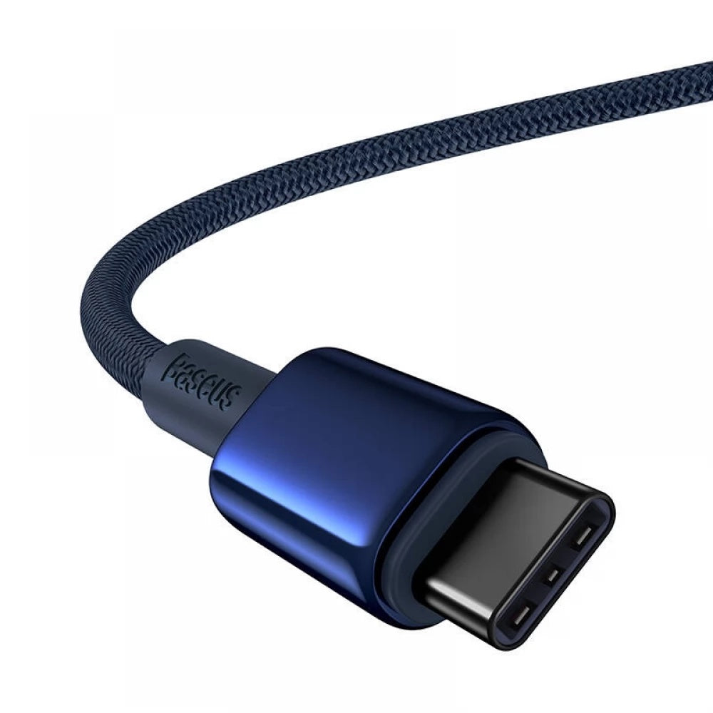 Cablu Baseus Tungsten Gold (P10319800321-03), Type-C to Type-C, Super Fast Charge, 100W, 480Mbps, 1m, Bleumarin