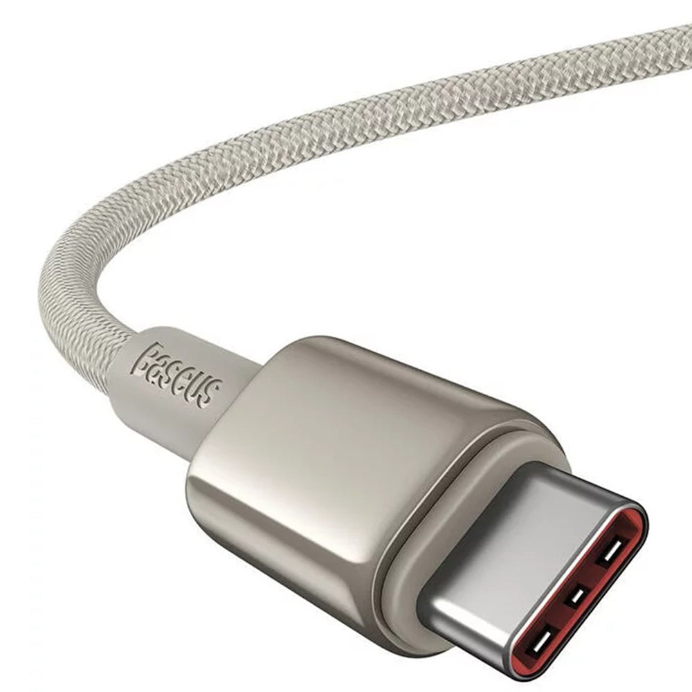 Cablu Baseus Tungsten Gold (P10319800G21-01), Type-C to Type-C, Super Fast Charge, 100W, 480Mbps, 2m, Auriu