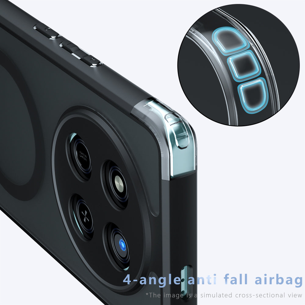 Husa de protectie Techsuit PureFrost MagSafe compatibil cu Honor 400 Pro, Negru Mat