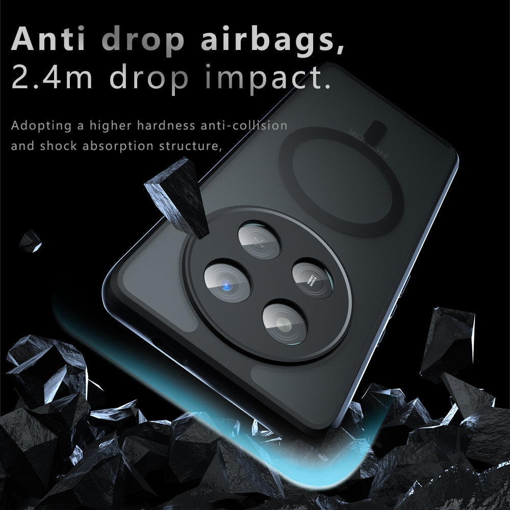 Husa de protectie Techsuit PureFrost MagSafe compatibil cu Honor 400 Pro, Negru Mat