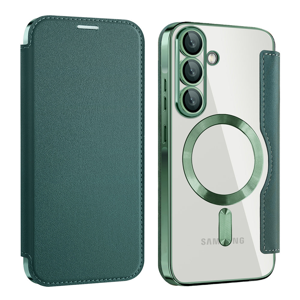 Husa de protectie Techsuit SmartMag Book compatibil cu Samsung Galaxy A26 5G, Verde
