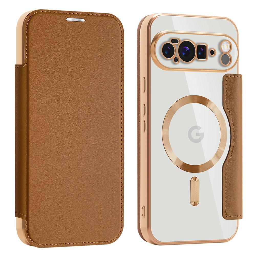 Husa de protectie Techsuit SmartMag Book compatibil cu Google Pixel 10 Pro XL, Maro
