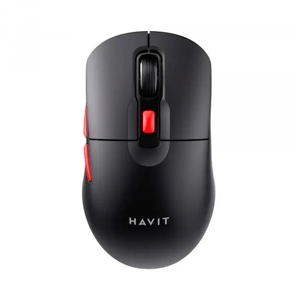 Tastatura/Mouse Havit Wireless Mouse (MS59WB), 2.4GHz, 800/1200/1600 DPI, ABS, PC, AA Battery, Negru / Red
