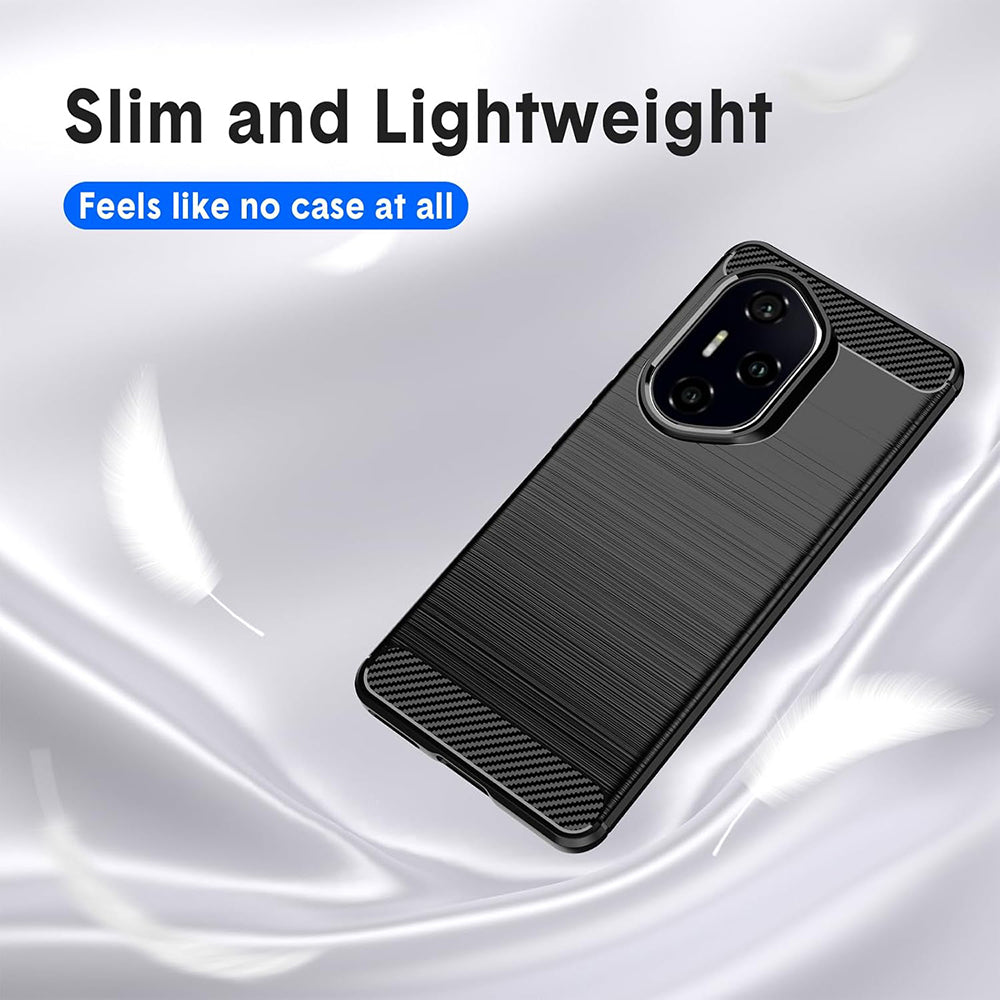 Husa de protectie Techsuit Carbon Silicone compatibil cu Honor 400 Pro, Albastru