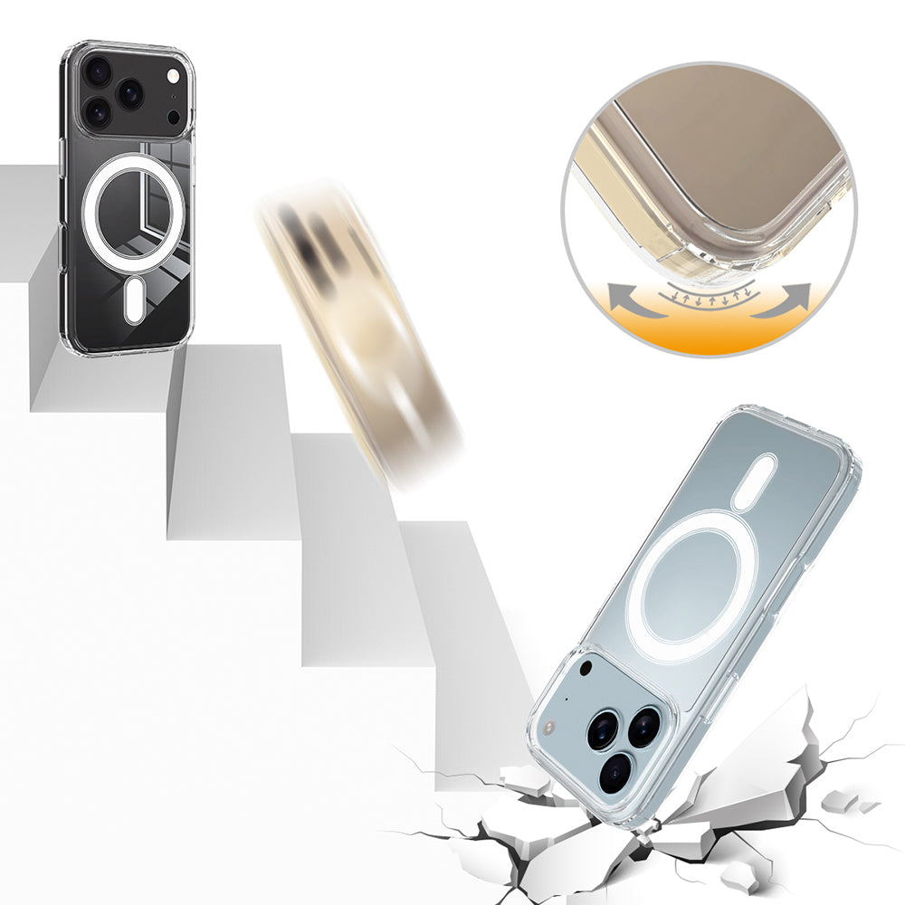 Husa de protectie Techsuit MagSafe Pro compatibil cu iPhone 17 Pro Max, Transparent