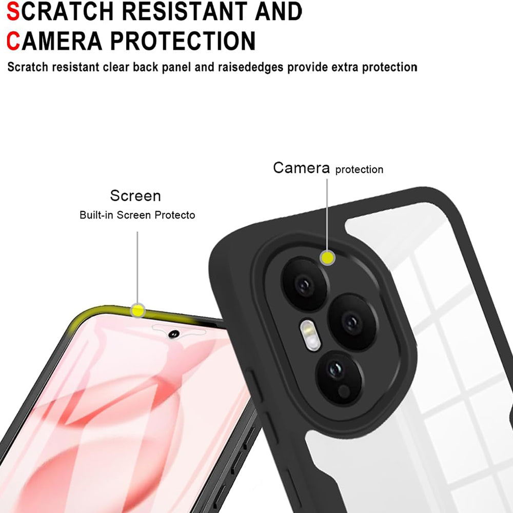 Folie de protectie Techsuit ColorVerse 360 Series + compatibil cu Honor 400 Pro, Negru