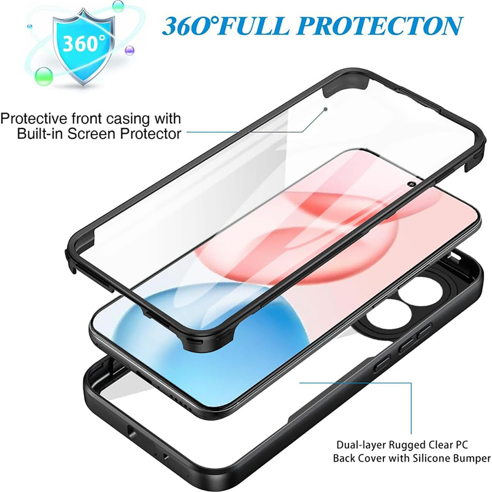 Folie de protectie Techsuit ColorVerse 360 Series + compatibil cu Honor 400 Pro, Negru