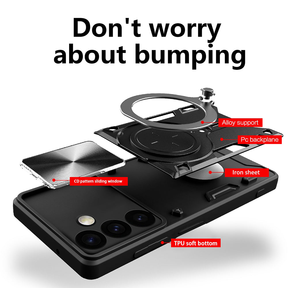 Husa de protectie Techsuit CamGuard Pro compatibil cu Honor 400, Rosu