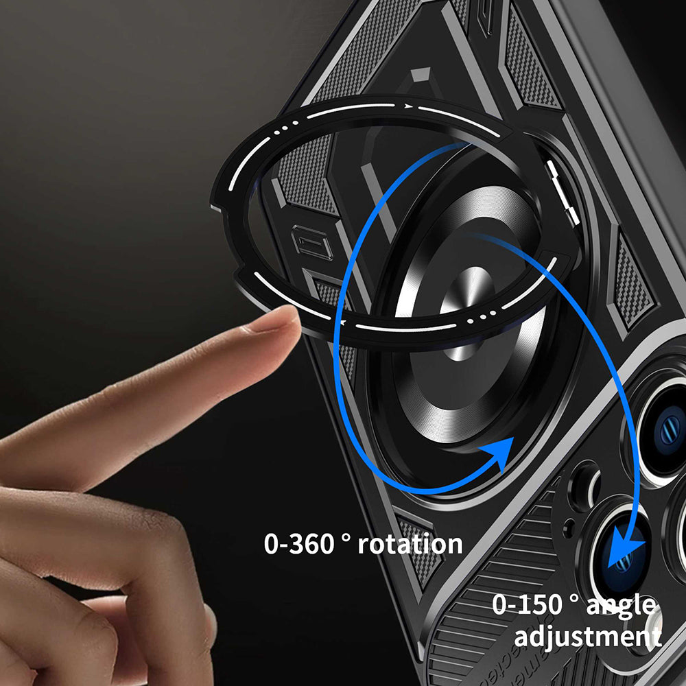 Husa de protectie Techsuit RuggedCam compatibil cu iPhone 15 Pro, Gri