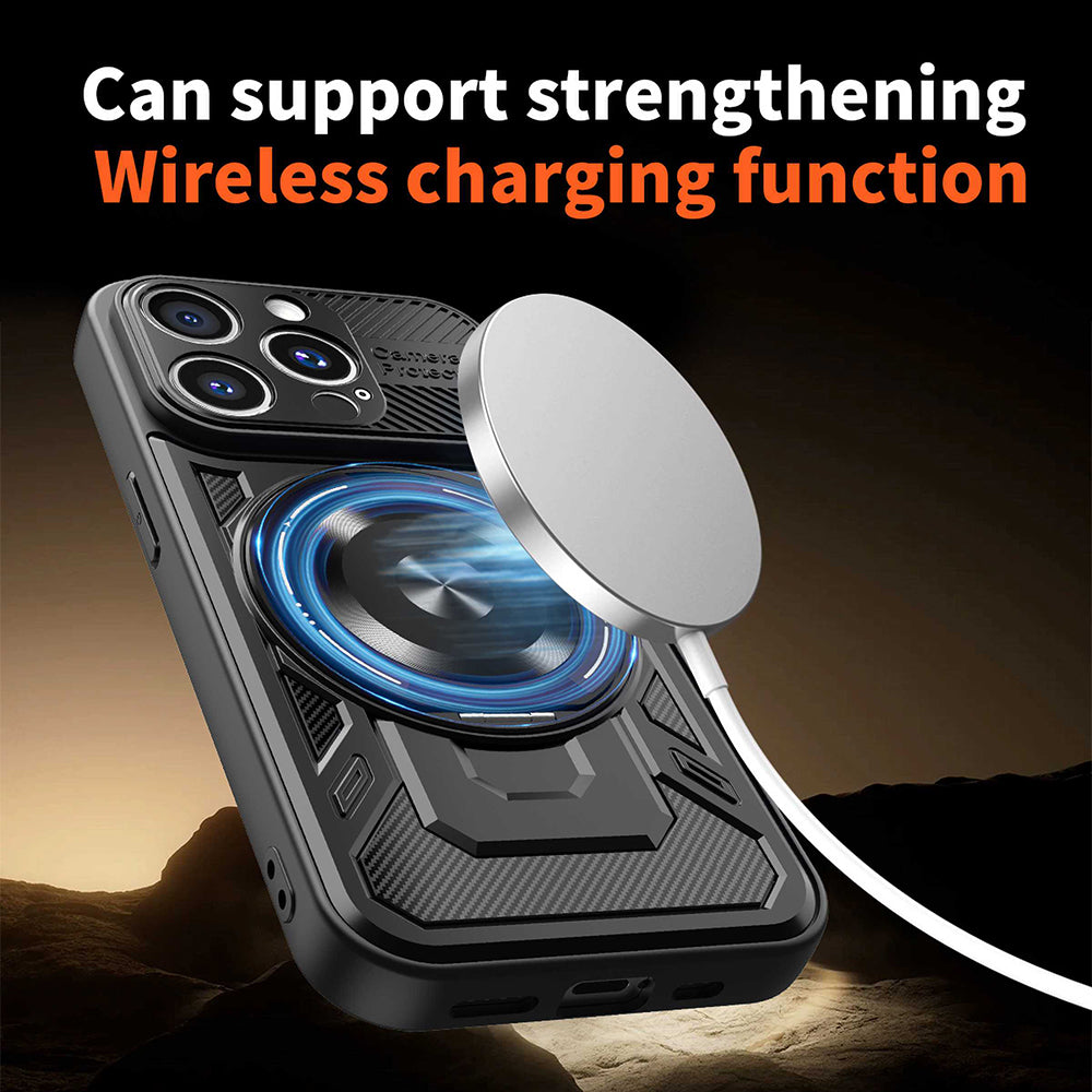 Husa de protectie Techsuit RuggedCam compatibil cu iPhone 15 Pro Max, Albastru