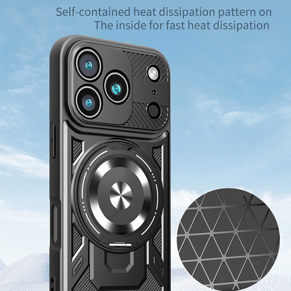 Husa de protectie Techsuit RuggedCam compatibil cu iPhone 17 Pro, Albastru