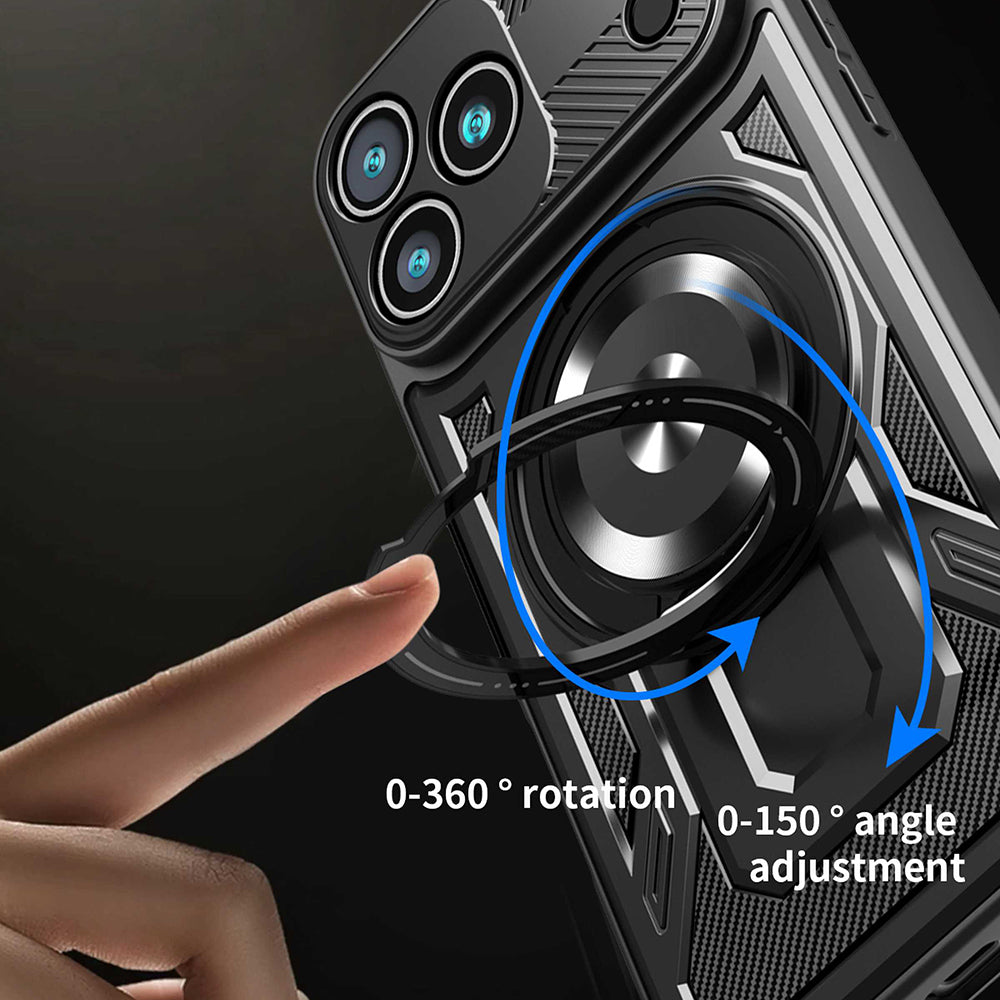 Husa de protectie Techsuit RuggedCam compatibil cu iPhone 17 Pro, Albastru