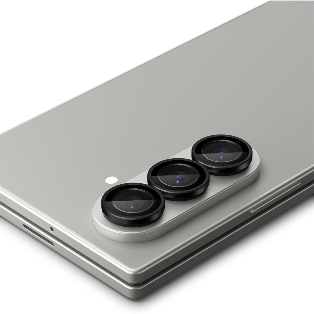 Folie de protectie Spigen (set de 2) Optik.tR EZ Fit Pro HD Camera Glass (AGL09581) compatibil cu Samsung Galaxy Z Fold7, Negru