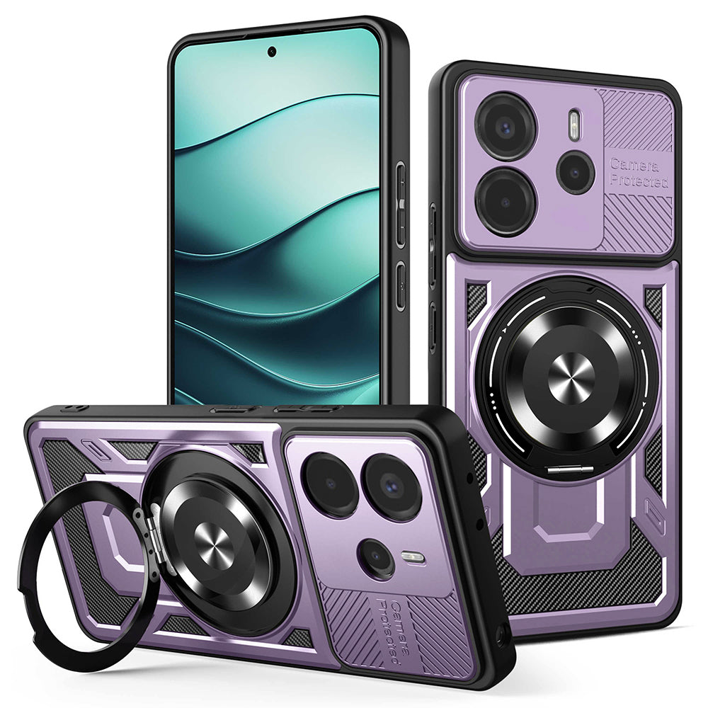 Husa de protectie Techsuit RuggedCam compatibil cu Xiaomi Redmi Note 14 5G, Mov
