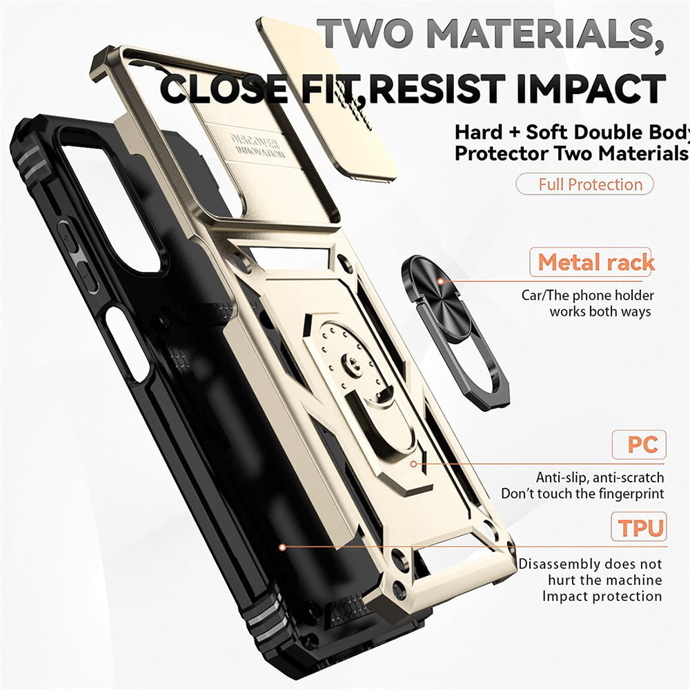 Husa de protectie Techsuit CamShield Series compatibil cu Samsung Galaxy A36 5G, Auriu