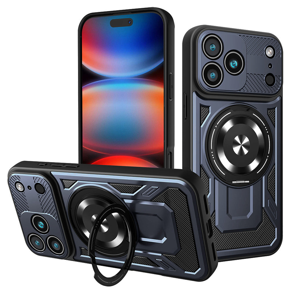 Husa de protectie Techsuit RuggedCam compatibil cu iPhone 17 Pro Max, Albastru