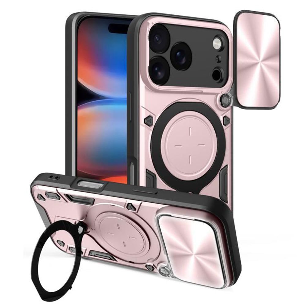 Husa de protectie Techsuit CamGuard Pro compatibil cu iPhone 17 Pro Max, Roz Auriu