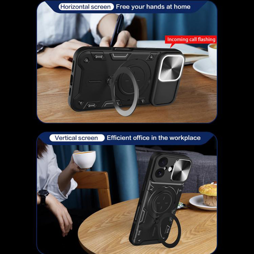 Husa de protectie Techsuit CamGuard Pro compatibil cu iPhone 17, Rosu