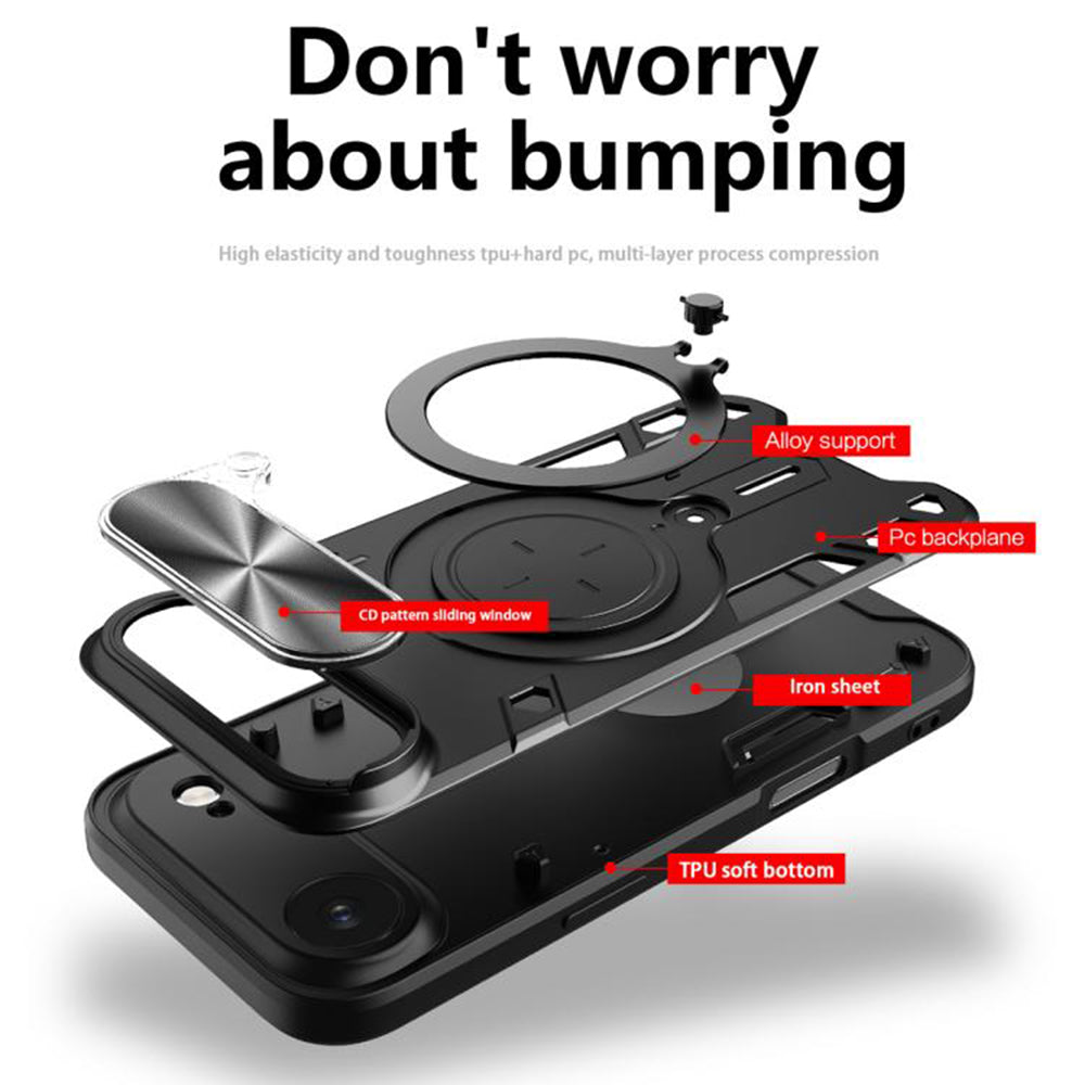 Husa de protectie Techsuit CamGuard Pro compatibil cu iPhone 17 Air, Albastru