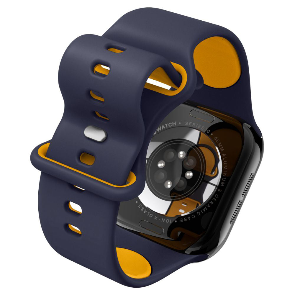 Accesoriu smartwatch Spigen Nano Pop (AMP09322) compatibil cu Apple Watch 1/2/3/4/5/6/7/8/9/10/11/SE/SE 2/SE 3/ Ultra/Ultra 2/Ultra 3 (42/44/45/46/49mm), Albastru Berry Navy