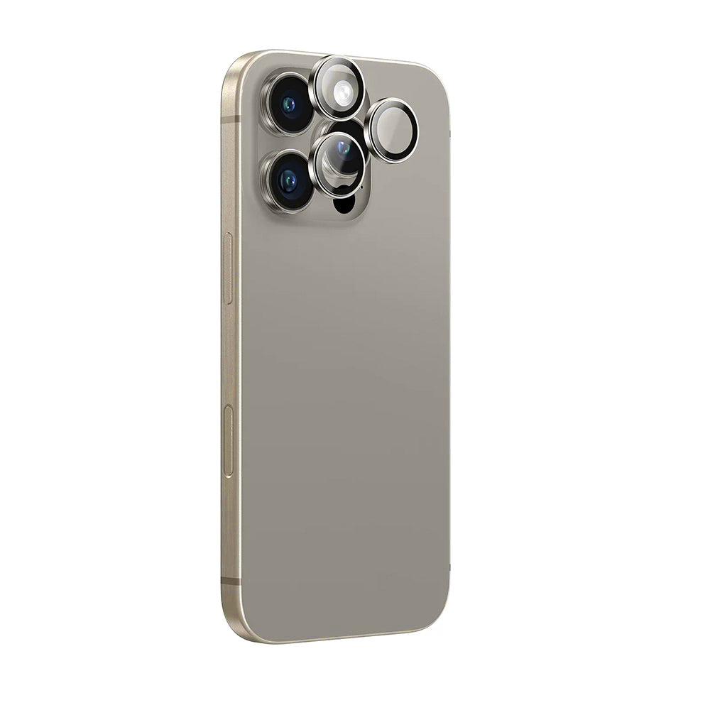 Folie de protectie ANANK AR Lens Guard compatibil cu iPhone 16 Pro / iPhone 16 Pro Max, Titanium Natural