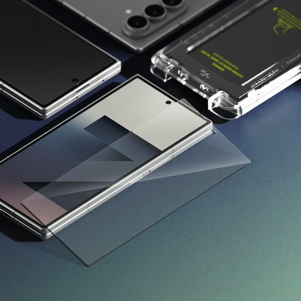 Folie de protectie Ringke Cover Display Easy Slide Tempered Glass (set de 2) compatibil cu Samsung Galaxy Z Fold7, Transparent