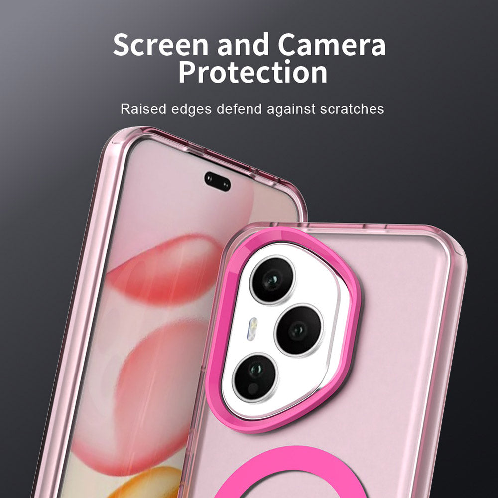 Husa de protectie Techsuit CandyCase MagSafe compatibil cu Honor 400 Pro, Roz