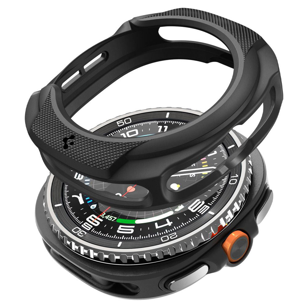 Accesoriu smartwatch Spigen Liquid Air (ACS09841) compatibil cu Samsung Galaxy Watch8 Classic, Negru Mat