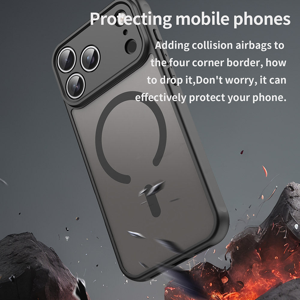 Husa de protectie Techsuit HaloFrost II MagSafe compatibil cu iPhone 17 Pro Max, Negru