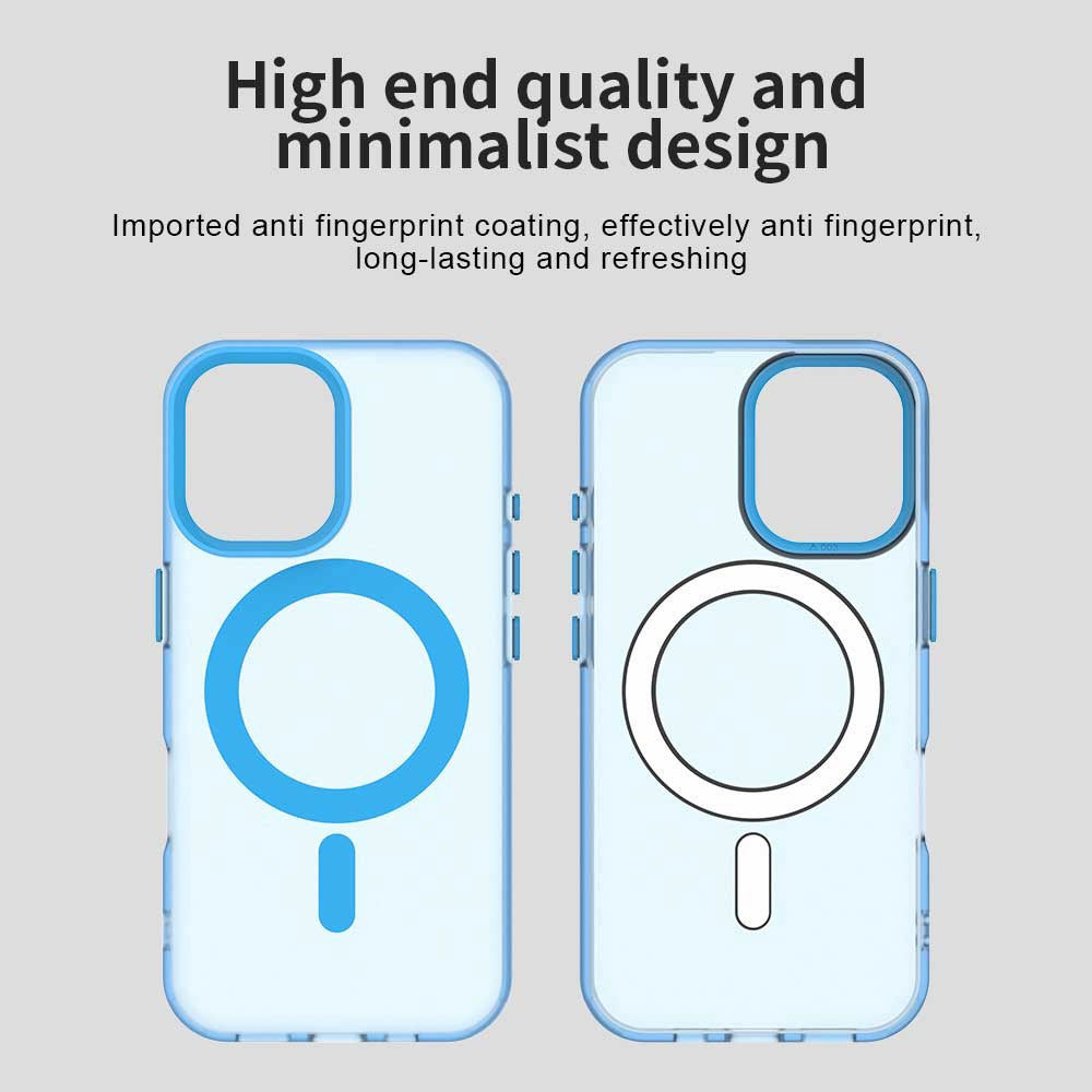 Husa de protectie Techsuit CandyCase MagSafe compatibil cu iPhone 17, Albastru