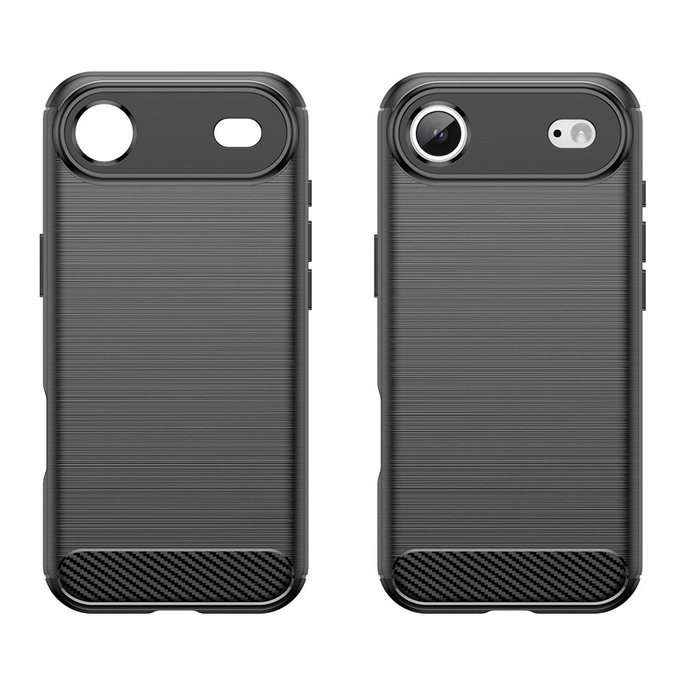 Husa de protectie Techsuit Carbon Silicone compatibil cu iPhone 17 Air, Negru
