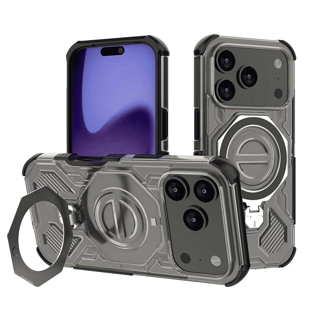 Husa de protectie Techsuit Carbon Shield PRO compatibil cu iPhone 17 Pro, Negru Fumuriu