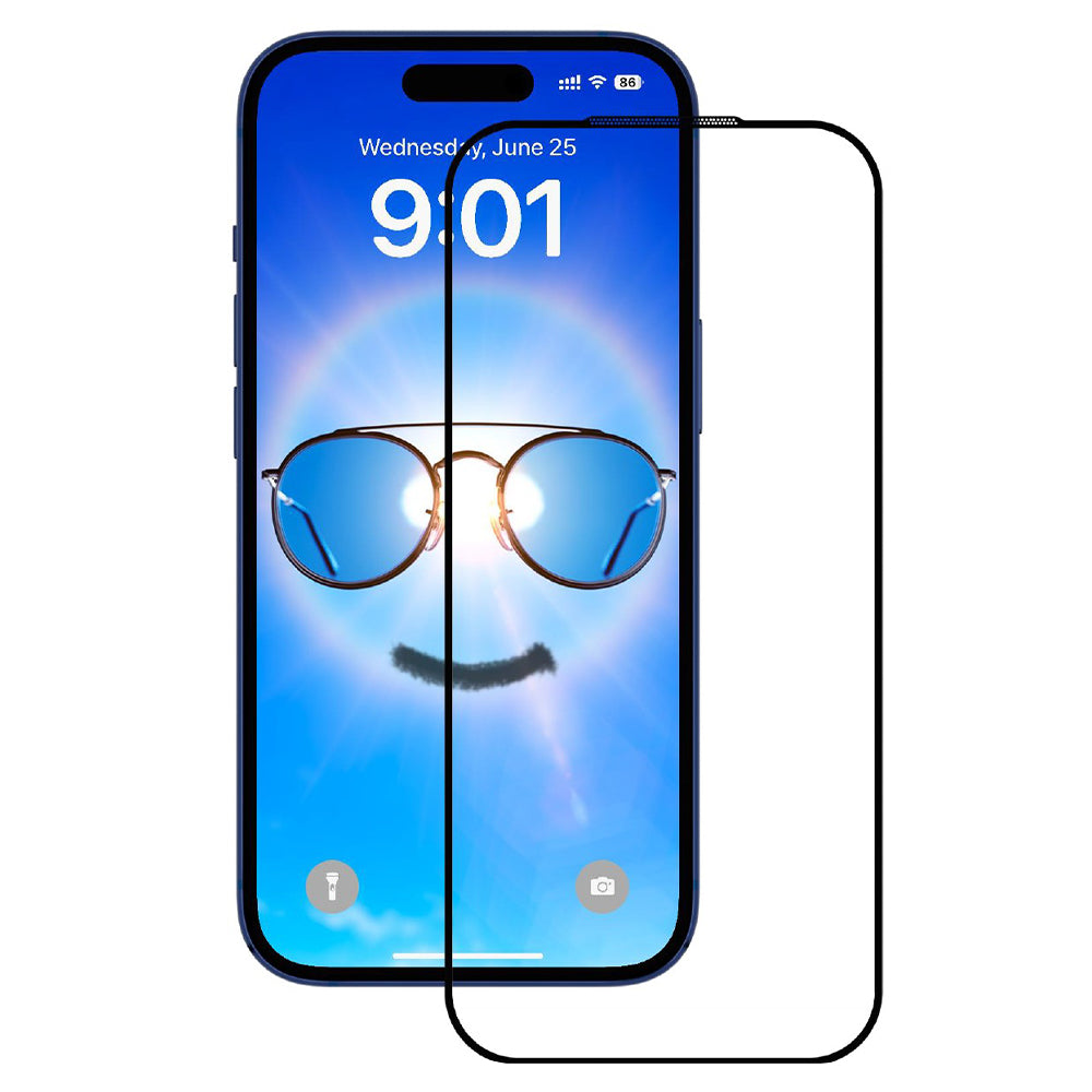 Folie de protectie ANANK 2.5D Anti-reflection compatibil cu iPhone 17, Negru