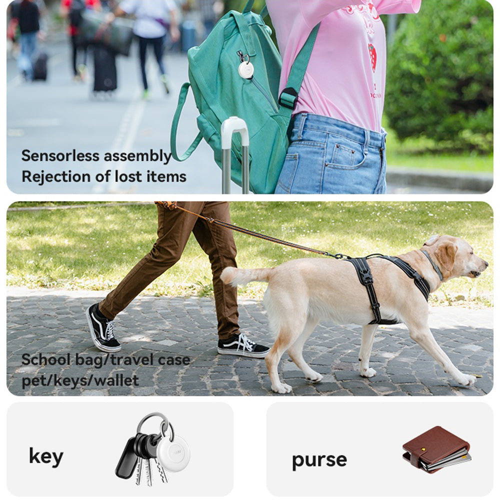Gadget Yesido Smart Tracker (EC14), Works with "Apple Find My", 240mAh, Long Battery Life, MFi Certified, Alb