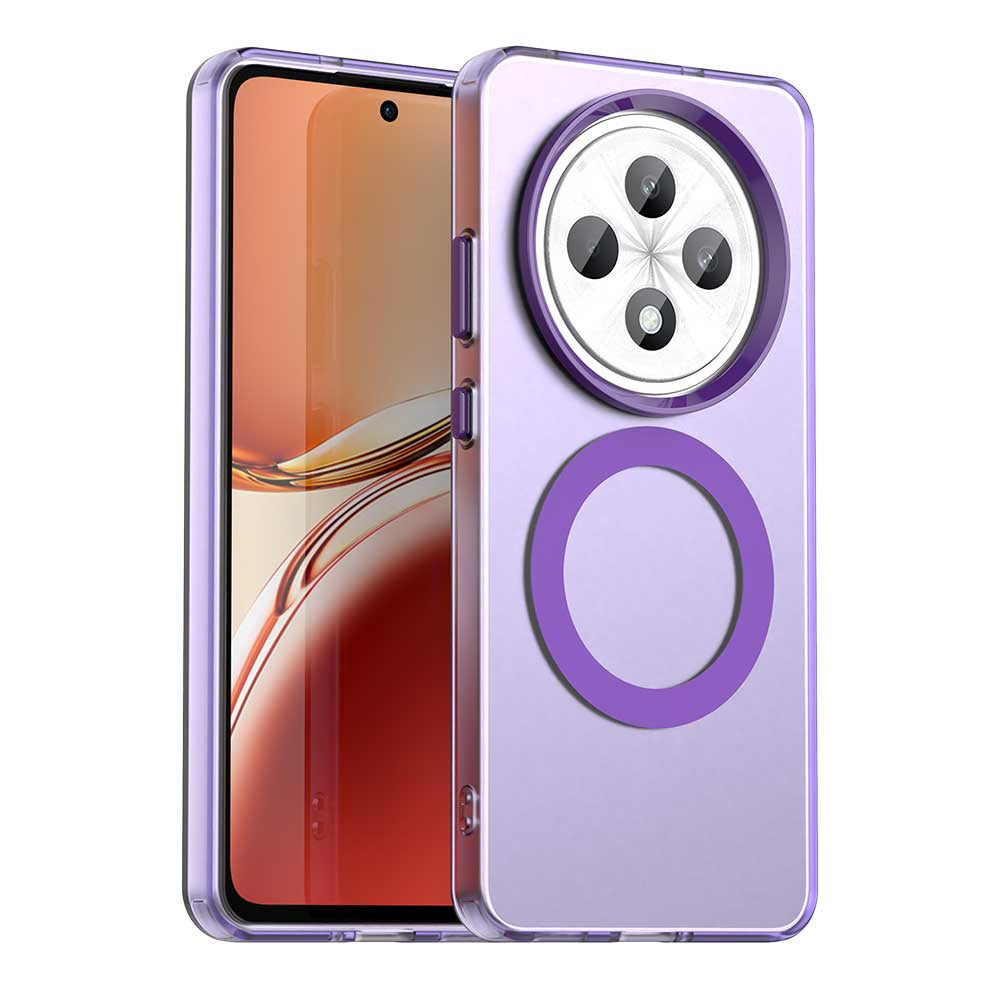 Husa de protectie Techsuit CandyCase MagSafe compatibil cu Oppo Reno12 F 4G / Reno12 F 5G / Reno12 FS 4G / Reno12 FS 5G, Mov