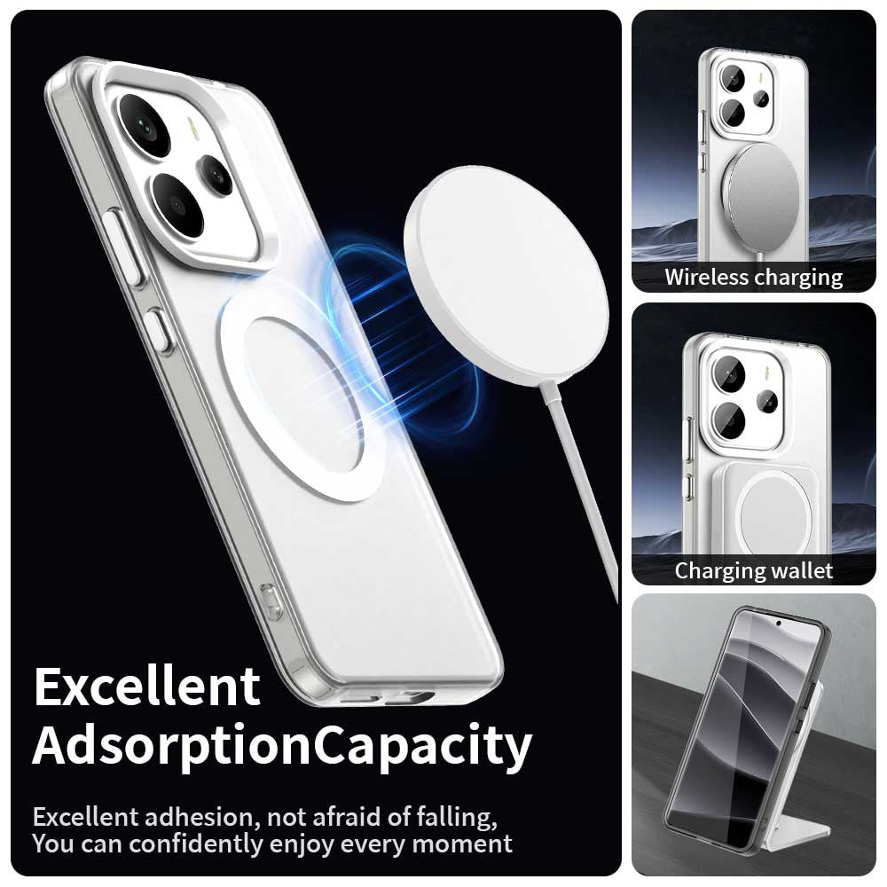 Husa de protectie Techsuit CandyCase MagSafe compatibil cu Xiaomi Redmi Note 14 4G (Standard), Alb