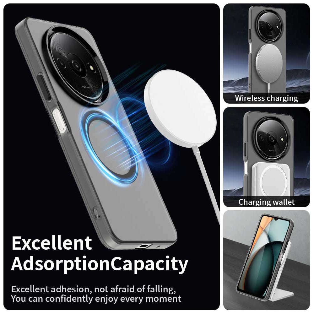 Husa de protectie Techsuit CandyCase MagSafe compatibil cu Xiaomi Redmi A3 / Redmi A3x, Negru