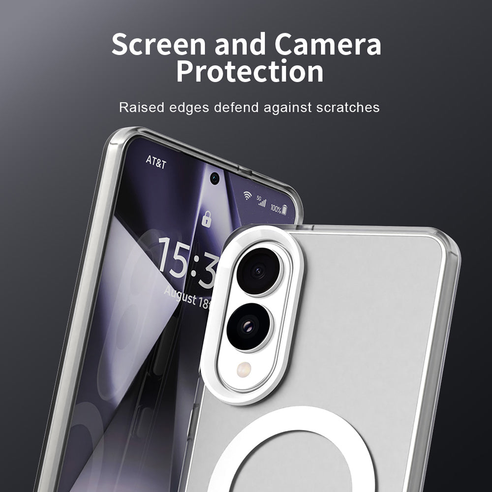 Husa de protectie Techsuit CandyCase MagSafe compatibil cu Samsung Galaxy S25 Edge, Negru