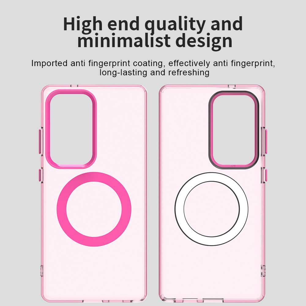 Husa de protectie Techsuit CandyCase MagSafe compatibil cu Samsung Galaxy S25 Ultra, Roz
