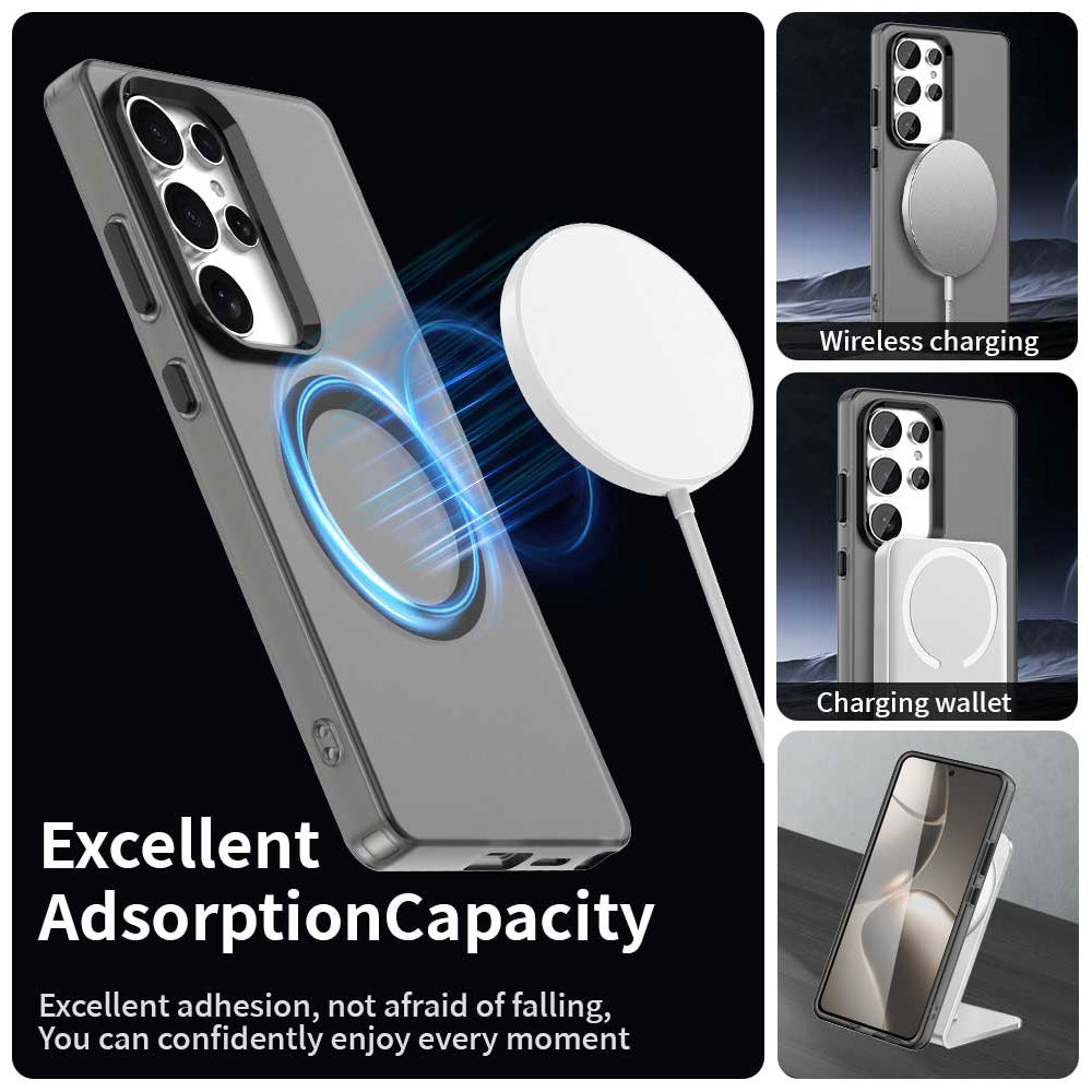 Husa de protectie Techsuit CandyCase MagSafe compatibil cu Samsung Galaxy S25 Ultra, Negru