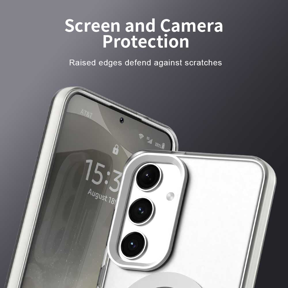 Husa de protectie Techsuit CandyCase MagSafe compatibil cu Samsung Galaxy S24 / S25, Alb