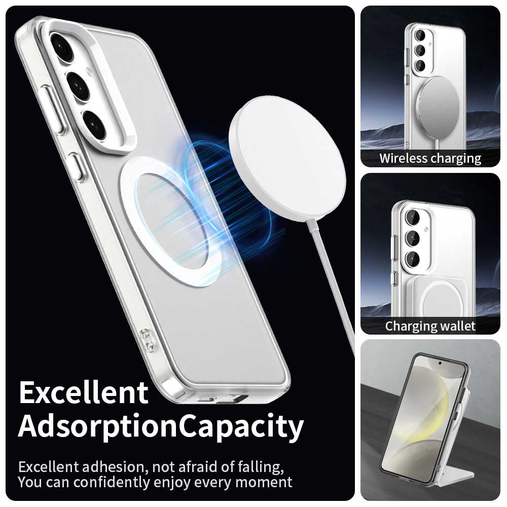 Husa de protectie Techsuit CandyCase MagSafe compatibil cu Samsung Galaxy S24 / S25, Alb
