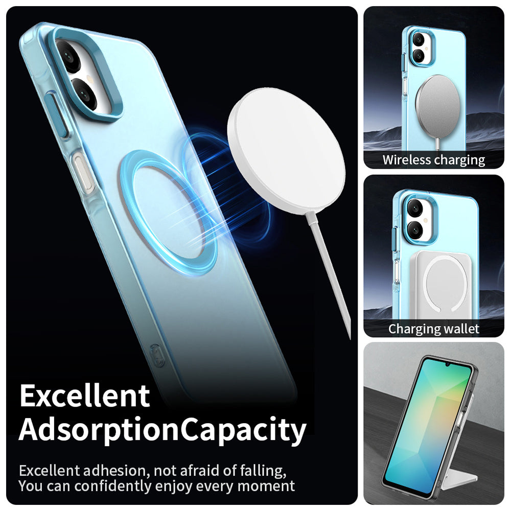 Husa de protectie Techsuit CandyCase MagSafe compatibil cu Samsung Galaxy A06, Albastru