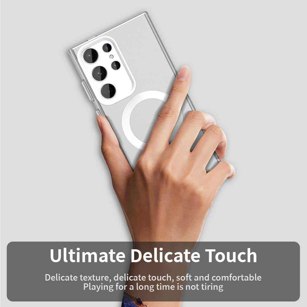 Husa de protectie Techsuit CandyCase MagSafe compatibil cu Samsung Galaxy S24 Ultra, Alb