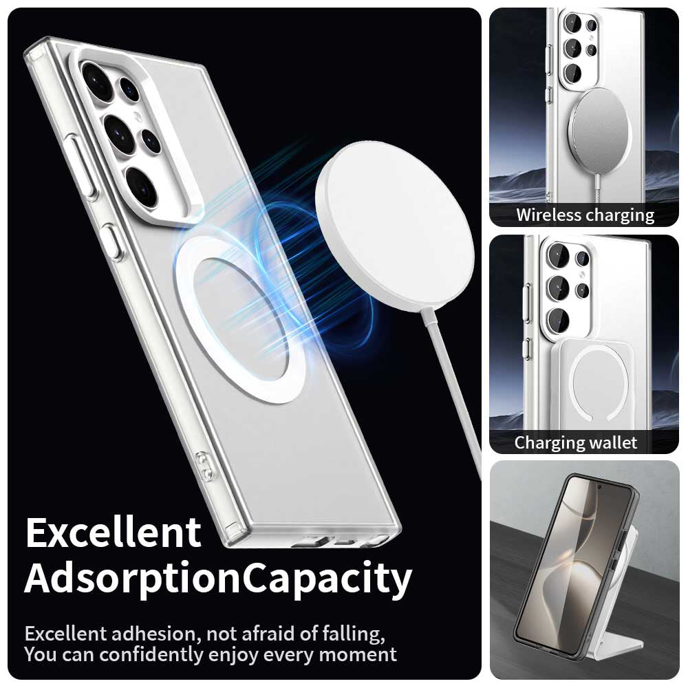 Husa de protectie Techsuit CandyCase MagSafe compatibil cu Samsung Galaxy S24 Ultra, Alb