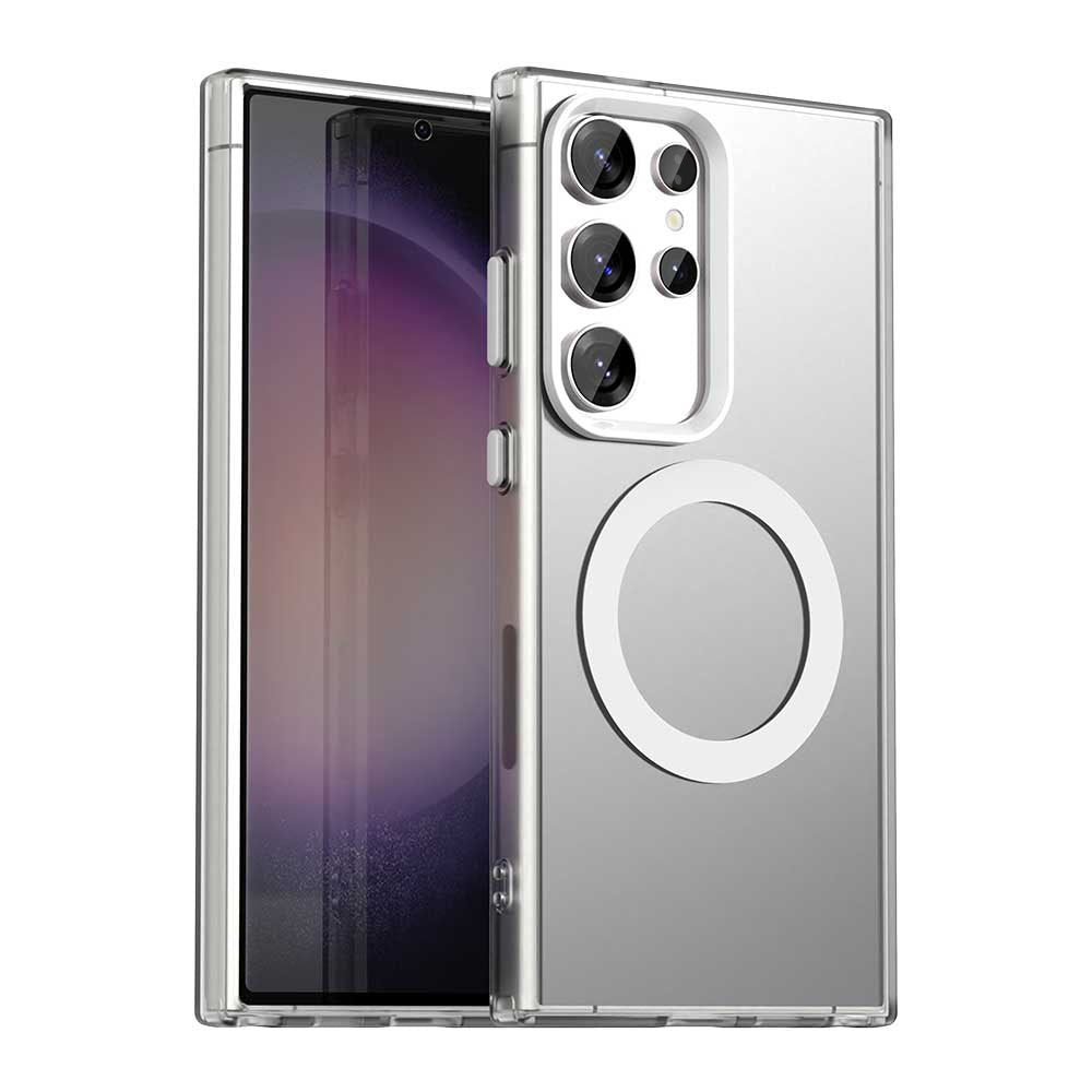 Husa de protectie Techsuit CandyCase MagSafe compatibil cu Samsung Galaxy S24 Ultra, Alb