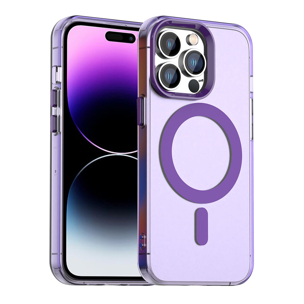 Husa de protectie Techsuit CandyCase MagSafe compatibil cu iPhone 14 Pro Max, Mov