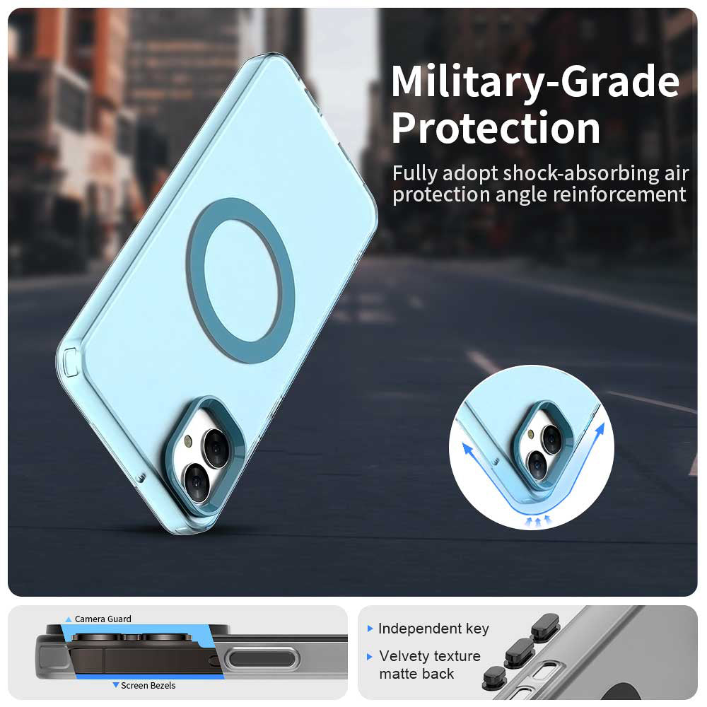 Husa de protectie Techsuit CandyCase MagSafe compatibil cu Samsung Galaxy A05, Albastru