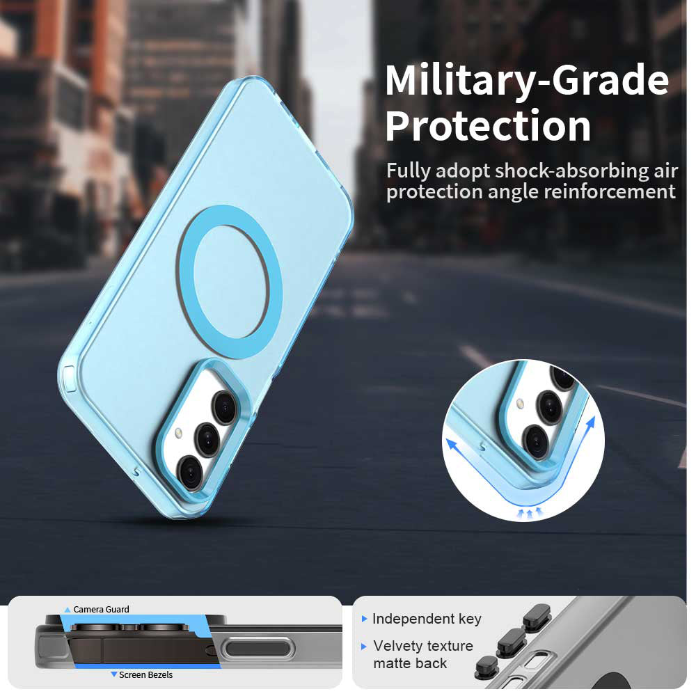 Husa de protectie Techsuit CandyCase MagSafe compatibil cu Samsung Galaxy A25 5G, Albastru